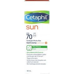 Protetor Solar Cetaphil Sun Gel Creme Fps 70 com Cor 50ml