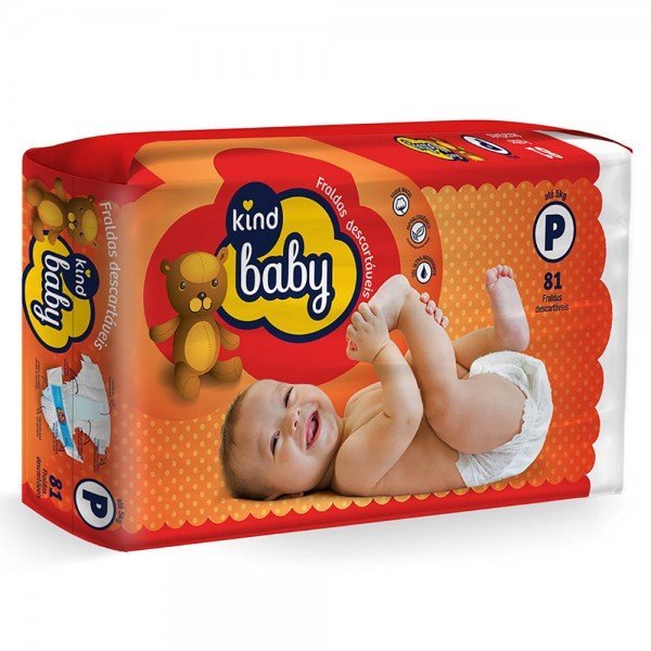 Encontraproduto.com.br - KIND BABY FRALDA DESCARTAVEL INFANTIL HIPER BABY P x 81