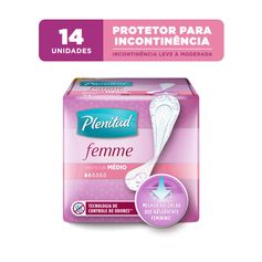 Protetor Médio Plenitud Femme - 14 Unidades
