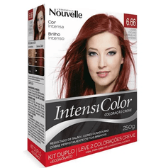 Kit Duplo Coloração Lack Color - 6.66 Louro Escuro Vermelho Intenso