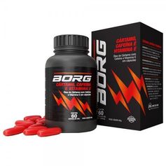 Borg Cártamo, Cafeína e Vitamina-e com 60 Cápsulas