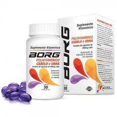 Borg Cabelo e Unha 500mg com 30 Cápsulas