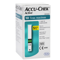 Tiras Reactivas de Glicemia - Accu-chek Active (10 Tiras)