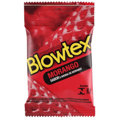 Preservativo Morango – Blowtex -3 Unidades