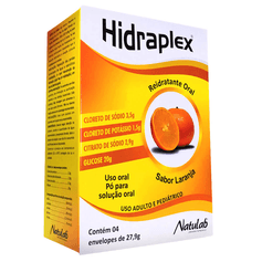 Hidraplex 4 Envelopes com 279g (sabor Laranja)