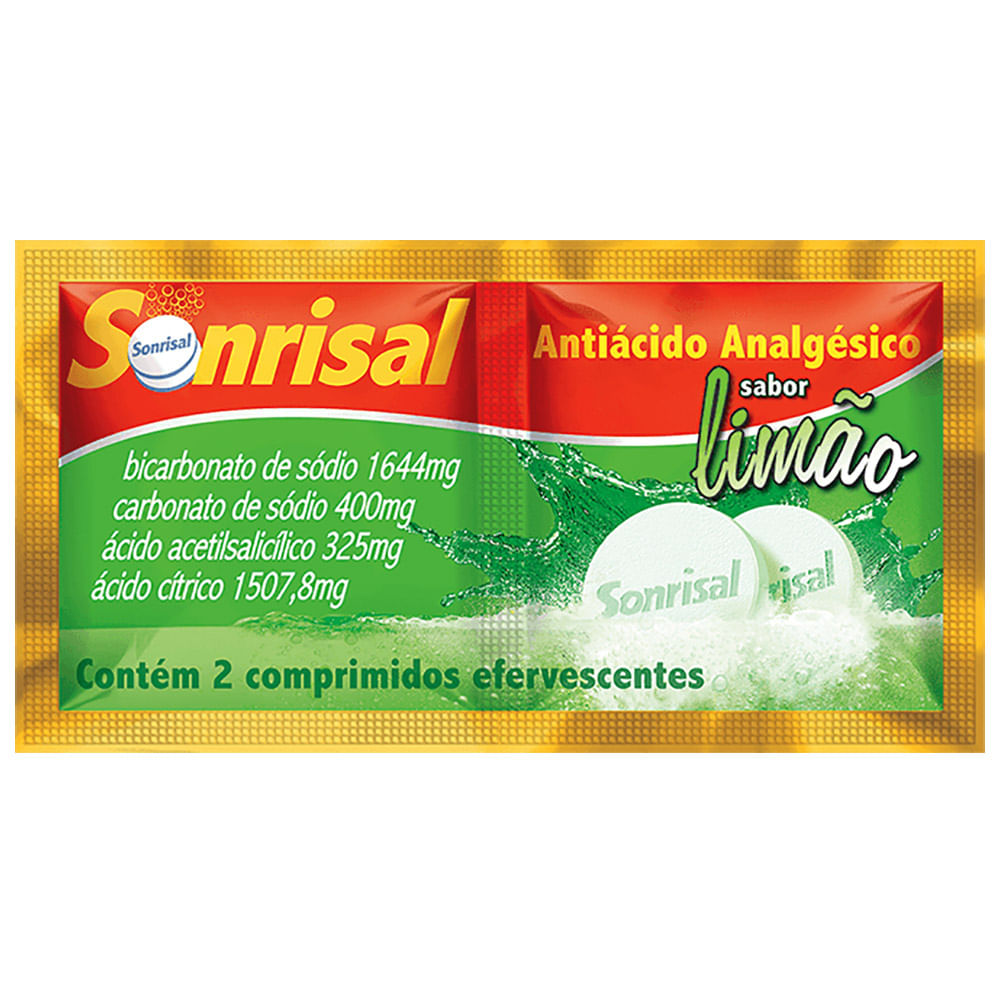 Sonrisal Sabor Limào com 2 Comprimidos Efervescentes