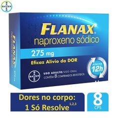 Flanax 275mg - 8 Comprimidos