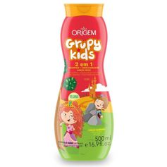 Shampoo 2 em 1 Adeus Frizz Grupy Kids - Origem - 500ml