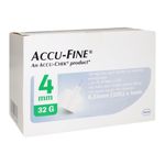 Agulha para Caneta de Insulina Accu-Fine Roche 4mm 32G