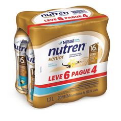 Complemento alimentar NUTREN senior pack baunilha 200ml – leve 6 pague 4 - Nestlé