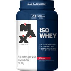 Iso Whey - Morango - Max Titanium - 900g