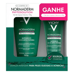 Gel de Limpeza Facial Vichy Normaderm Phytosolution Kit Promocional - 150g + 40g