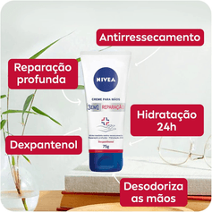 Creme para Mãos Reparação com Dexpanthenol - Nivea - 75g