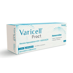 Varicell Proct Pomada 25g c/ 6 Aplicadores - Para Hemorroidas, Dor e Sangramento