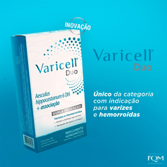Varicell Duo 30 Comprimidos - Remédio para Varizes e Hemorroidas