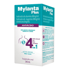 Antiácido Menta Líquido - Mylanta Plus - 240ml