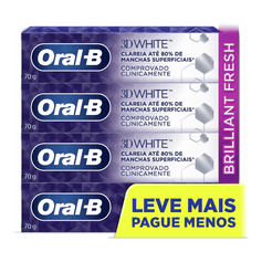 Creme Dental 3D White - Oral-B - Leve 4 Pague 3