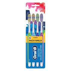 Escova Dental Indicator Color Collection - Oral B - 4 unidades