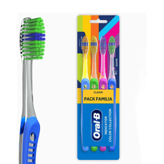 Escova Dental Indicator Color Collection - Oral B - 4 unidades