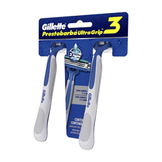Aparelho de Barbear Descartável Gillette Prestobarba Ultragrip 3 C/2 Unidades