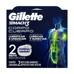 Carga Mach3 Corpo - Gillette - 2 Unidades