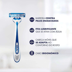 Aparelho de Barbear Derma Protec - Gillette - 2 Unidades
