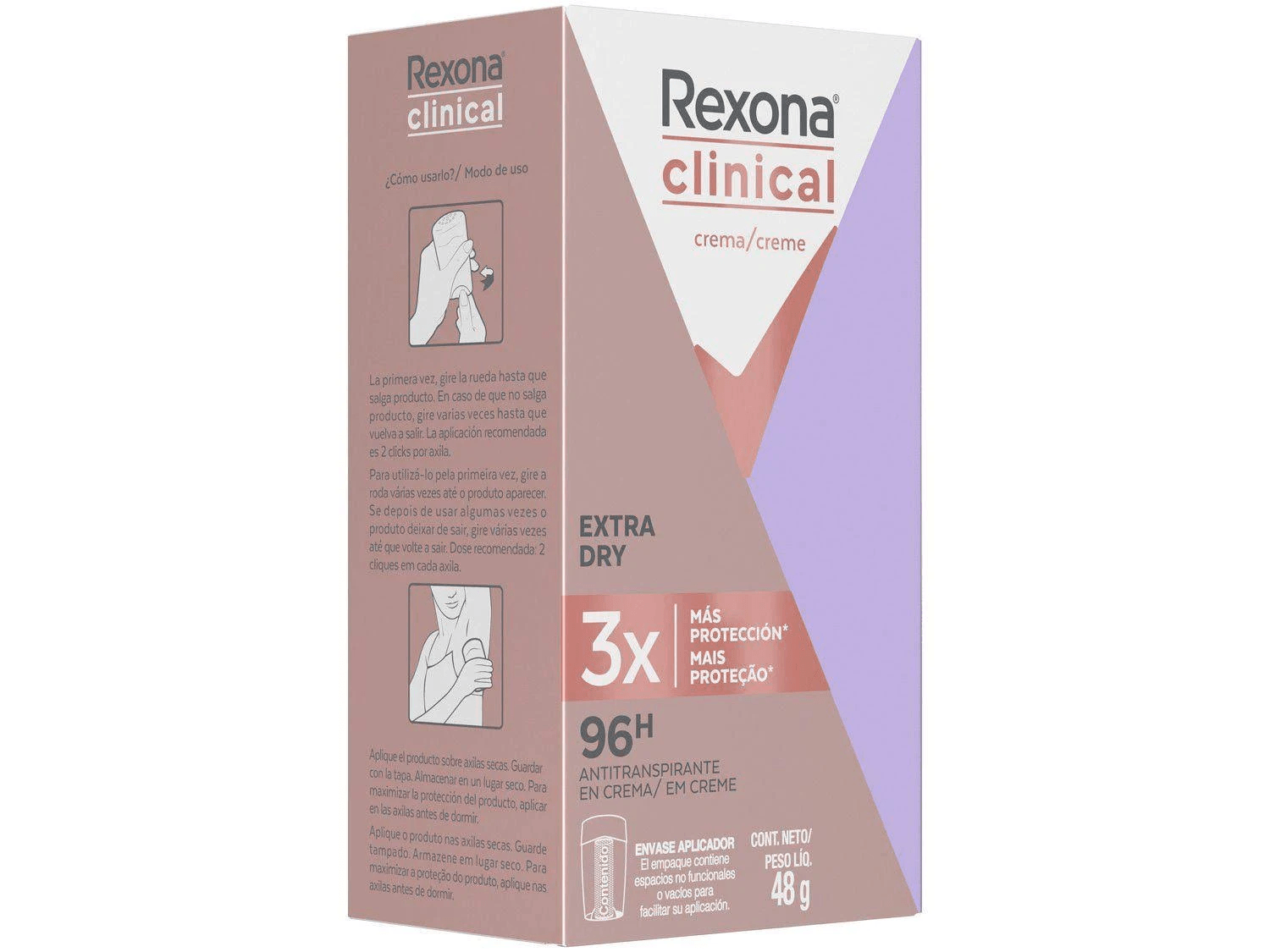 Rexona Clinical Crema 48 Gr. – Brasil Eu Quero!