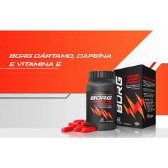 Borg Cártamo, Cafeína e Vitamina-e com 60 Cápsulas
