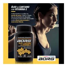 Borg Cártamo com Vitamina E 1000mg 60 Cápsulas