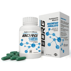 Suplemento Vitamínico Magnesio Dimalato - Borg - 60 Cápsula