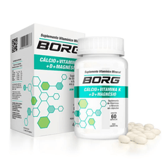 Borg Cálcio + Vitamina K + D + Magnésio - 60 cápsulas