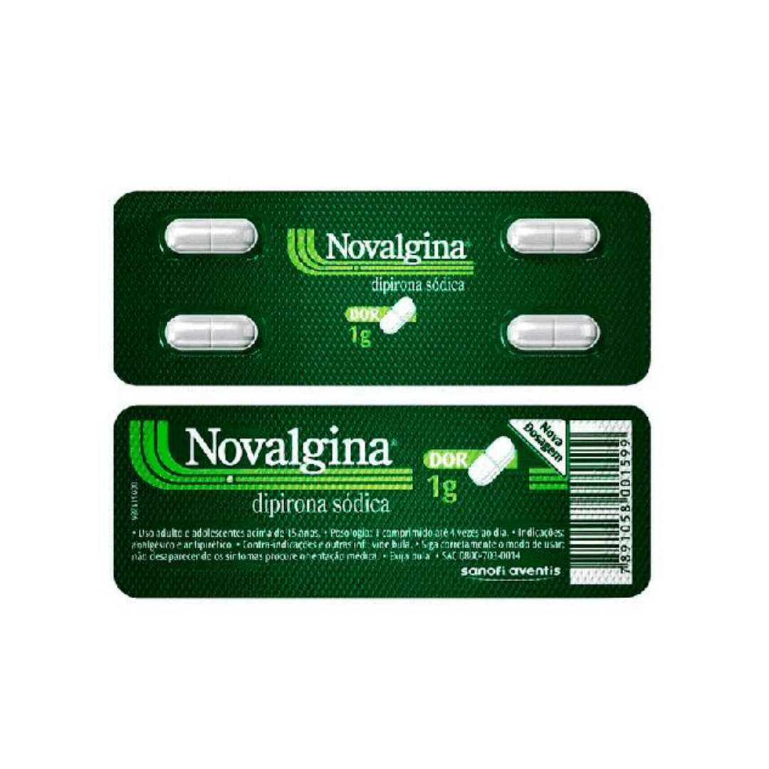 Compre Aqui! Novalgina Dipirona Monoidratada 1g - 10 Comprimidos ...