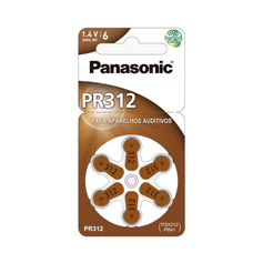 Pilha Auditiva PR312 - Panasonic - 6 unidades