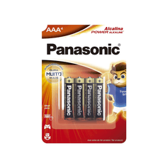 Pilha Alcalina Palito AAA - Panasonic - 4 unidades