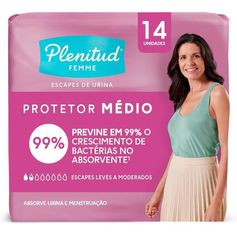 Protetor Médio Plenitud Femme - 14 Unidades