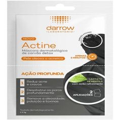 Masc Darrow Actine Carvao Detox 2x5g