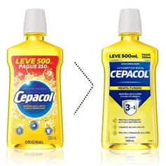 Antisséptico Bucal Menta Fusion - Cepacol - 500ml