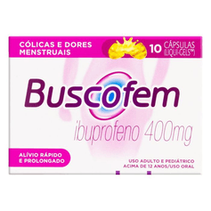 Buscofem Ibuprofeno 400mg  - 10 cápsulas