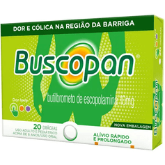 Buscopan Composto Butilbrometo De Escopolamina + Dipirona 10mg + 250mg  - 20 comprimidos
