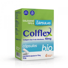 Colflex Bio Colflex Bio 40mg Colágeno Tipo II Não Hidrolisado 40mg - 60 Cápsulas