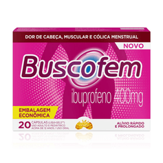 Buscofem Ibuprofeno 400mg - 20 Cápsulas