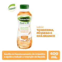 Suplemento Alimentar Líquido Tamarine Dual Fit Sabor Tangerina, Pêssego e Chá Branco - 400ml