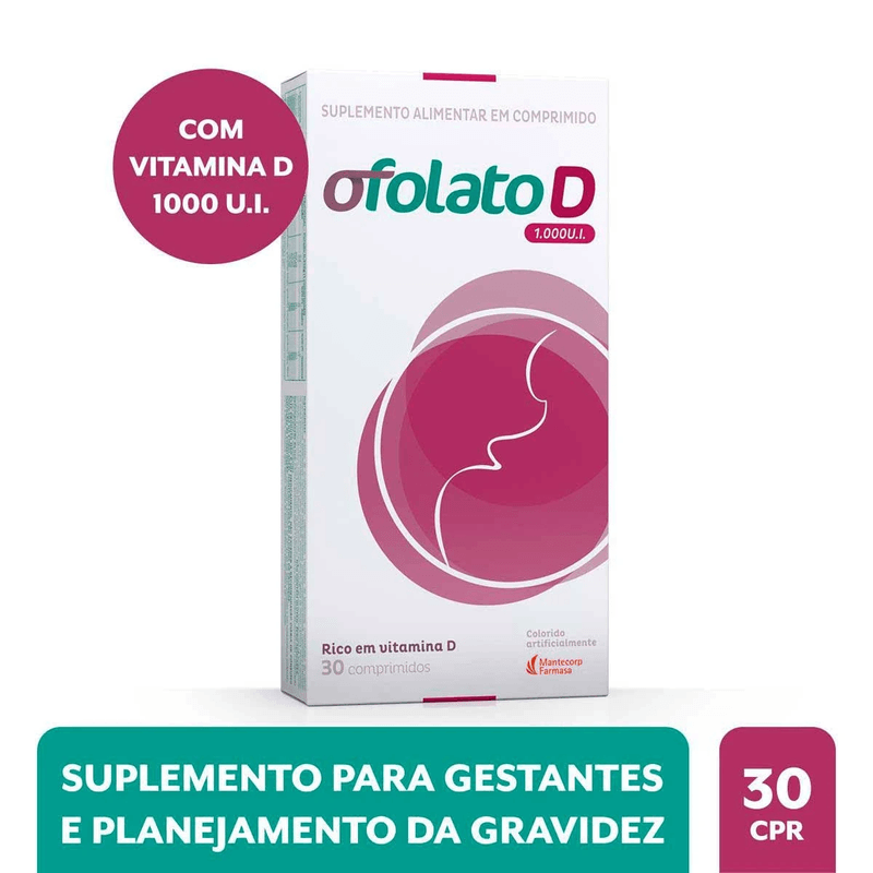 Compre aqui! ofolato-d-fer-1-000ui-30-comprimidos! Disponível na  Redepharma. - Redebella