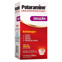 Polaramine Líquido Maleato De Dexclorfeniramina 0,4mg/mL  - Cosmed - 120ml