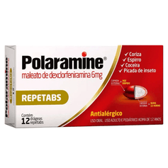 Polaramine Maleato De Dexclorfeniramina 6mg - Cosmed - 12 comprimidos