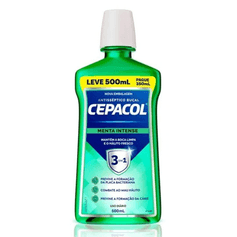 Enxaguante Bucal Cepacol Menta Intense Sem Álcool - LV500ml PG350ml
