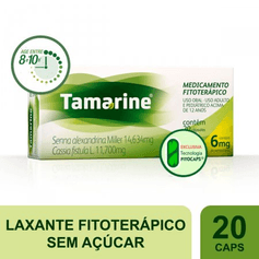 Tamarine Senna Alexandrina Miller + Cassia Fistula 14,634mg + 11,700mg - Cosmed - 20 cápsulas