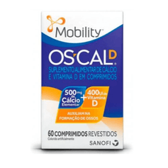 Oscal D Vitamina D 400UI + Cálcio 500mg - 60 Comprimidos